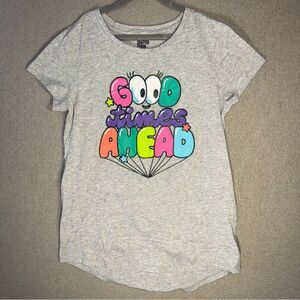 Spotted zebra size XXL Playful Gray Tee with Colorful Graphic